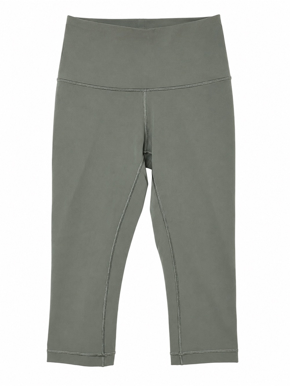 Lululemon Olive Green High Rise Crop Leggings Women’s Size 4 Yoga Athletic Pants